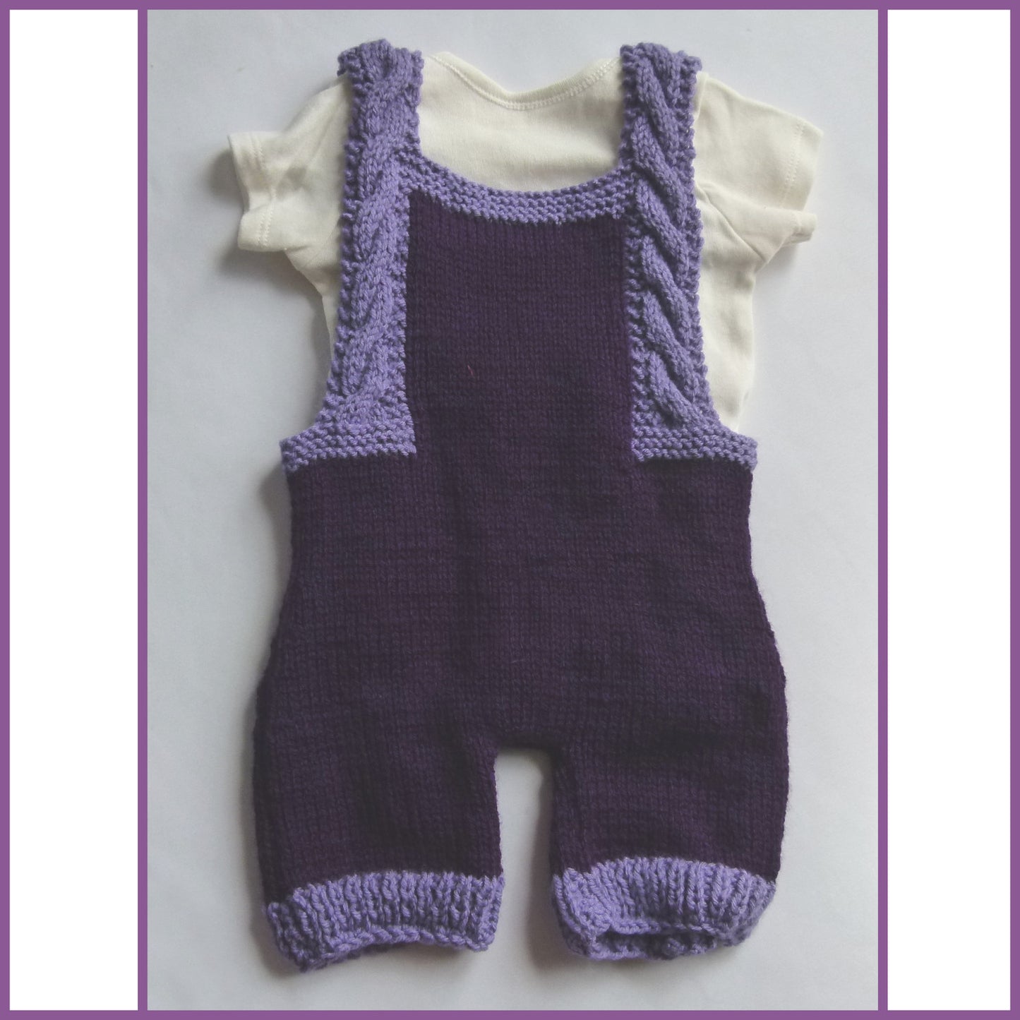 Pansy Baby Dungaree and Baby Bodysuit Set