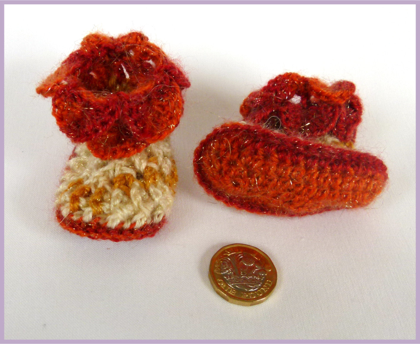 Hand-Crocheted Preemies Baby Booties