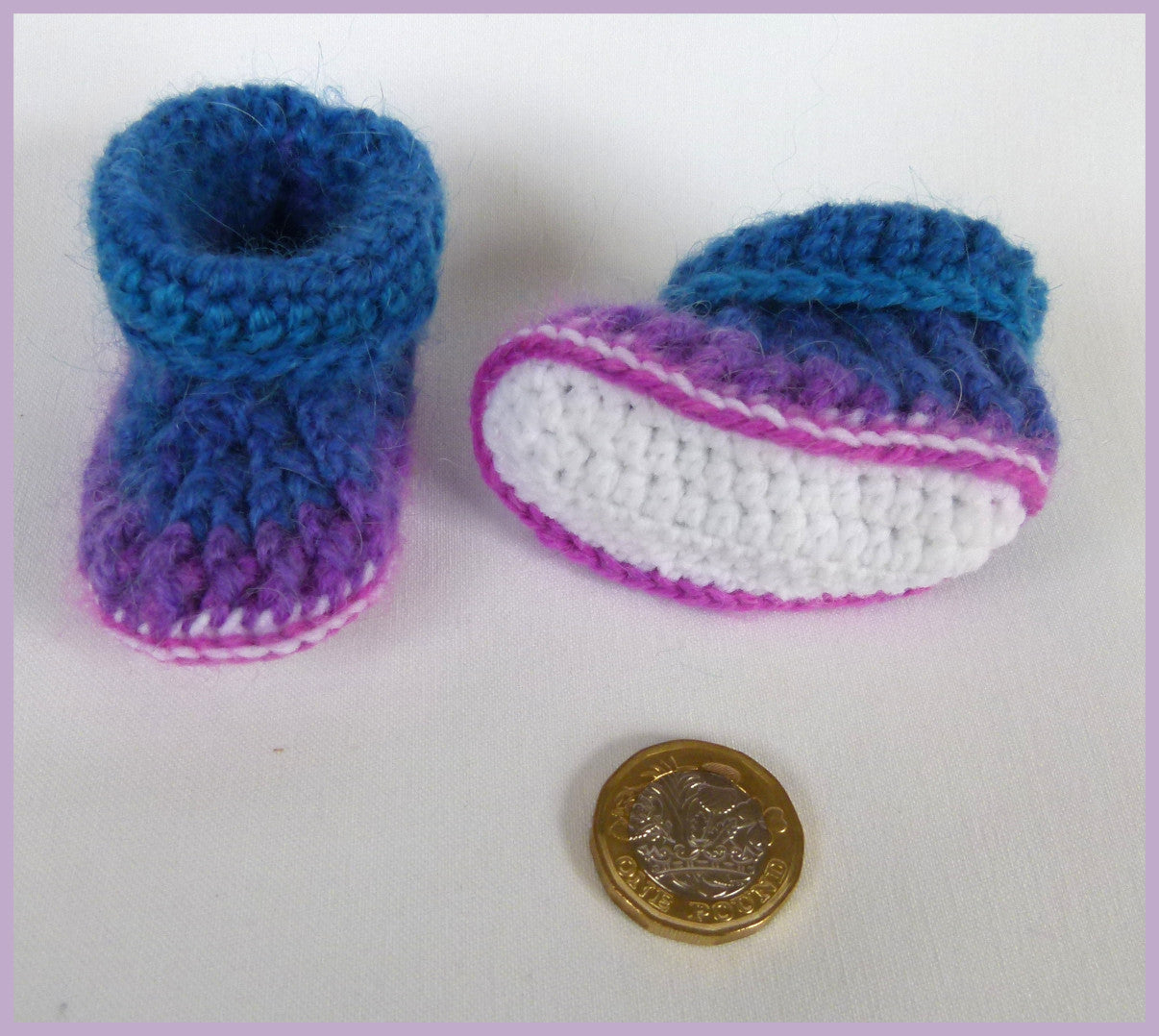 Hand-Crocheted Preemies Baby Booties