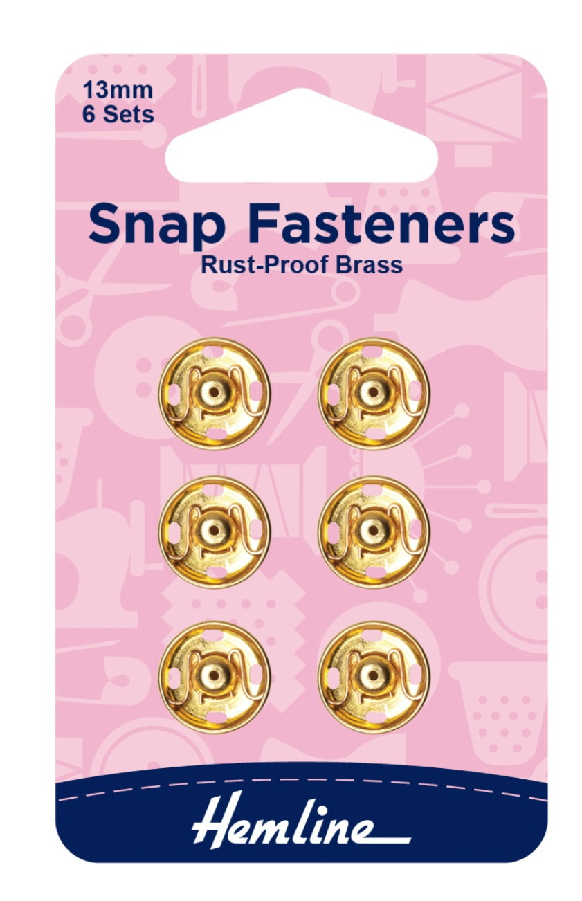 Snap Fasteners - rust proof brass