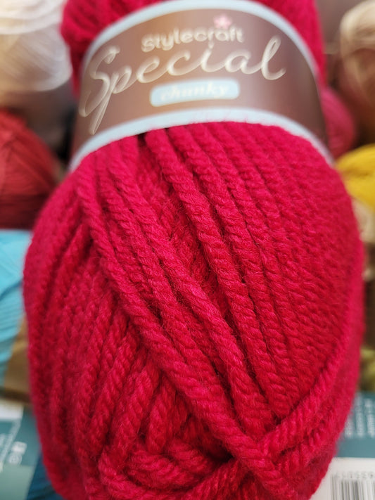 Special Chunky yarn - Lipstick 1246 - 100g